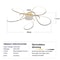 Modern LED Celestial Chandelier Luxury Chrome Gold Plated Ceiling Light 10