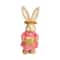 3D Handcrafted Cattail Easter Bunny EcoFriendly Woven Holiday Figurine 10