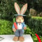 3D Handcrafted Cattail Easter Bunny EcoFriendly Woven Holiday Figurine 11