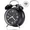 Twin Bell Loud Alarm Clock Retro Metal Frame 3D Dial With Smart Backlight 0