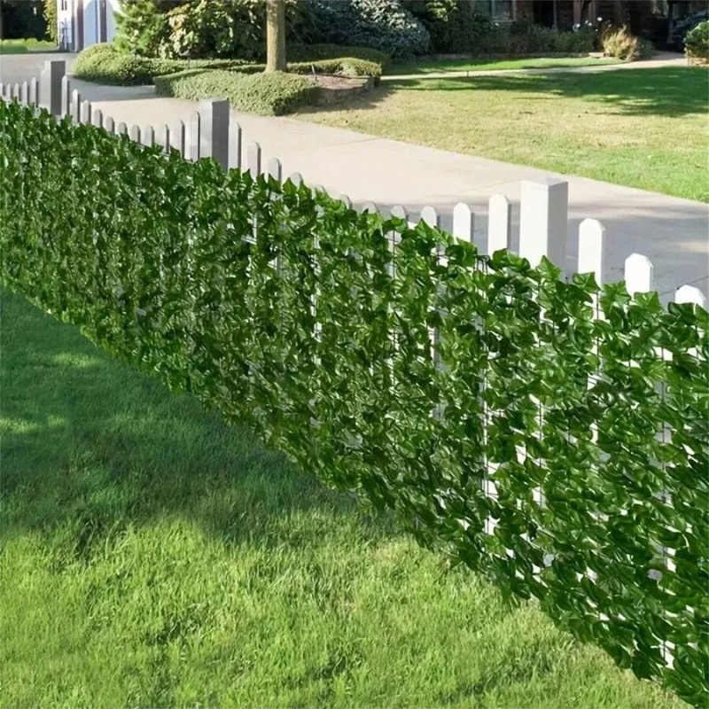Artificial Ivy Privacy Fence Screen UVResistant Greenery Wall Outdoor Shield 1