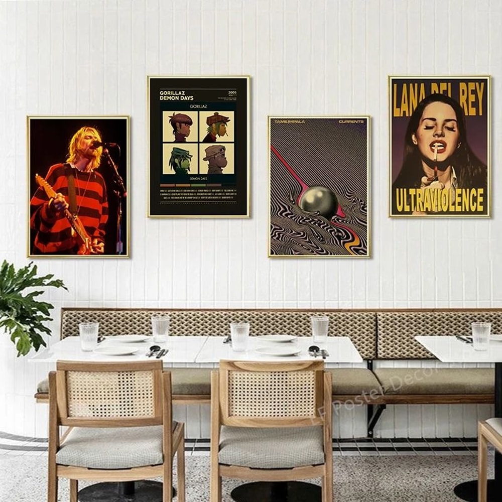 Indie Music Aesthetic Art Prints Retro Album Poster Room Wall Decor 4