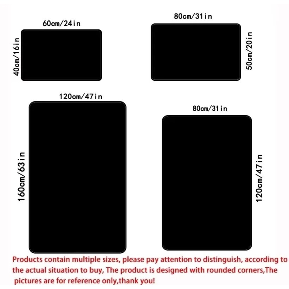 3D Desert Crack Water Fire Rug Optical Illusion NonSlip Living Room Decor 4