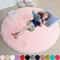 Fluffy Round Shaggy Rug UltraSoft Nursery Living Room Decor 15