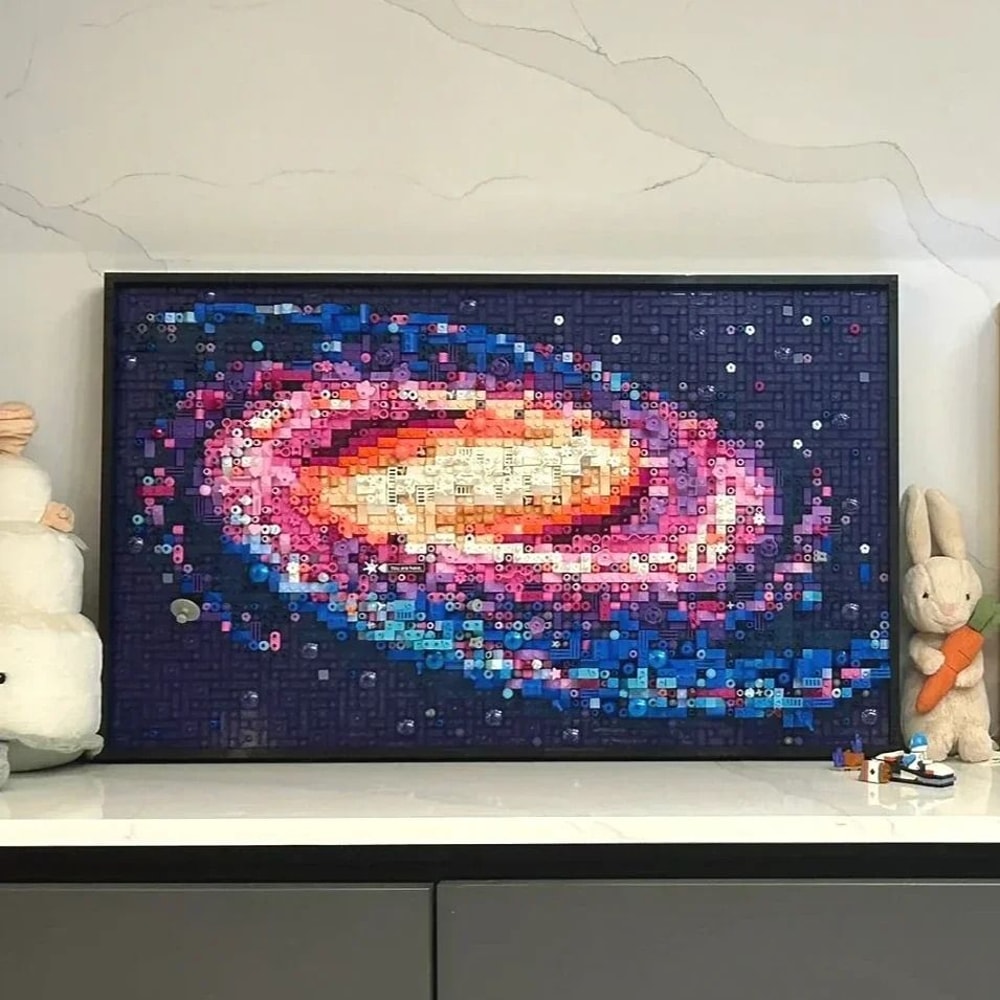 3D Milky Way Galaxy Art Mural Building Block Set 31212 Compatible 2