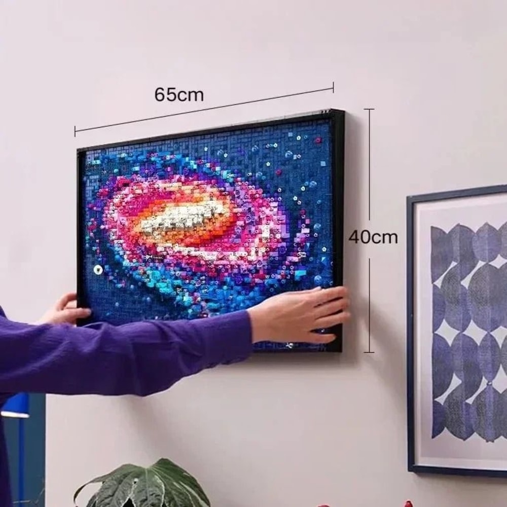 3D Milky Way Galaxy Art Mural Building Block Set 31212 Compatible 5