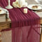 Gauze Sheer Table Runner Elegant Arch Event Decor 13