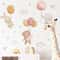 Pink Cartoon Bear Balloon Wall Stickers Nursery Kids Room Decor 3