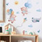 Pink Cartoon Bear Balloon Wall Stickers Nursery Kids Room Decor 4