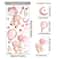 Pink Cartoon Bear Balloon Wall Stickers Nursery Kids Room Decor 6