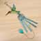 HandPainted Metal Glass Wind Chime Hummingbird Dragonfly Courtyard Decor 5