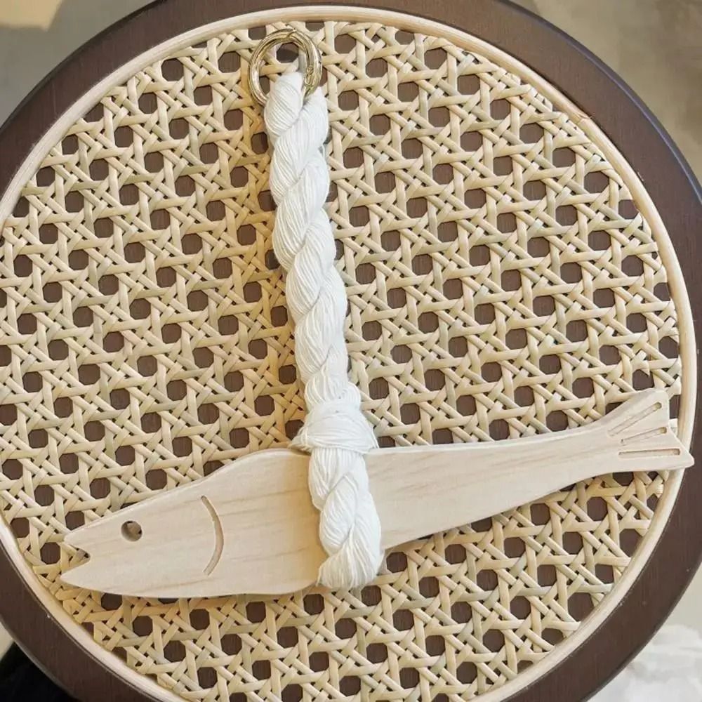 Gemini Said Handmade Wooden Fish Ornament Minimalist Pollack Door Pendant 4