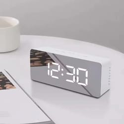 led mirror digital clock | smart desktop alarm & night light