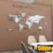 3D Acrylic World Map Solid Color Crystal Wall Mural 14