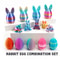 3D Printed Rabbit Egg Ornament HighTech Easter Desktop Decor 1