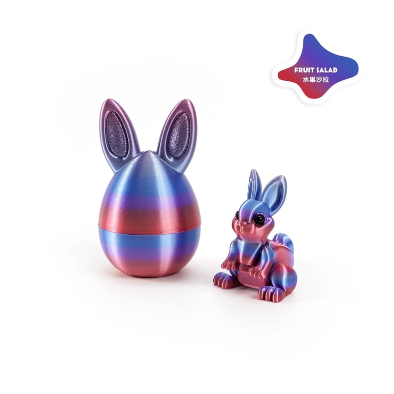 3D Printed Rabbit Egg Ornament HighTech Easter Desktop Decor 23