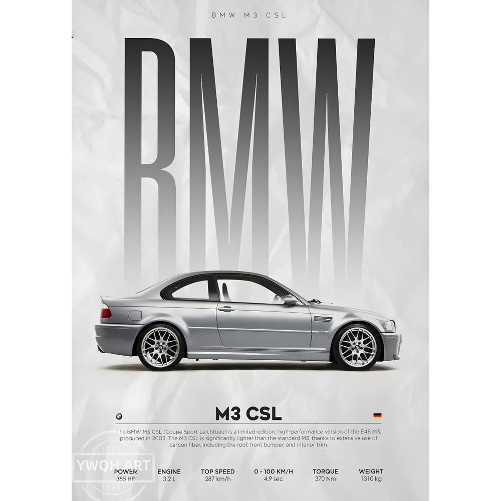 Black Competition Supercars Modern HighGloss Canvas Mural 14