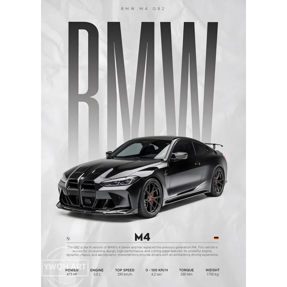 Black Competition Supercars Modern HighGloss Canvas Mural 15