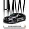 Black Competition Supercars Modern HighGloss Canvas Mural 6