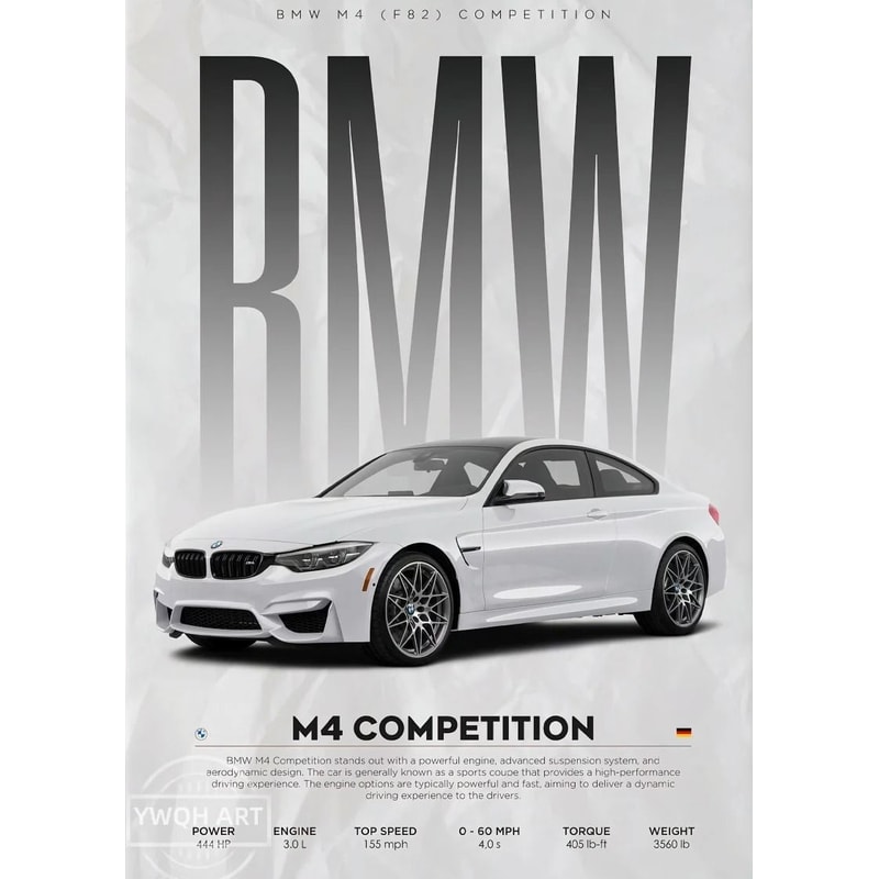 Black Competition Supercars Modern HighGloss Canvas Mural 8