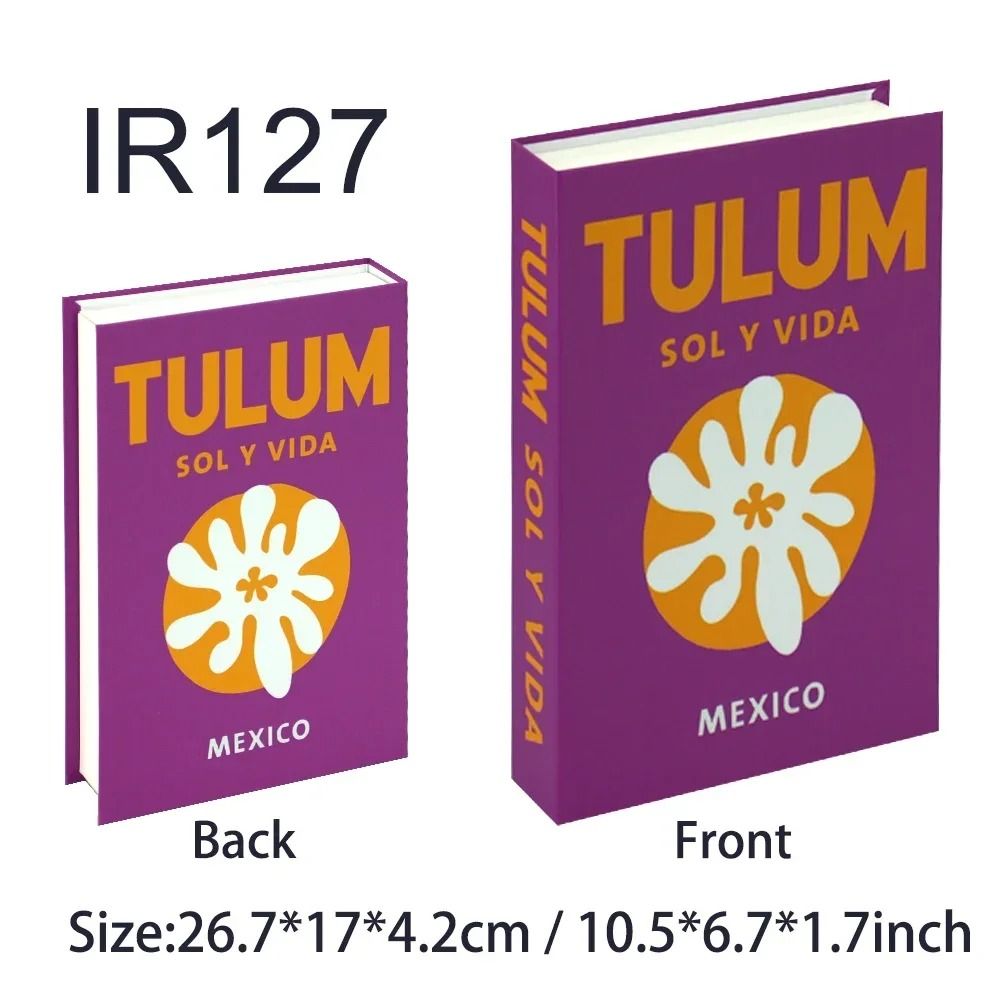 Travel Series Decorative Book Box Luxury Fashion Coffee Table Storage 7