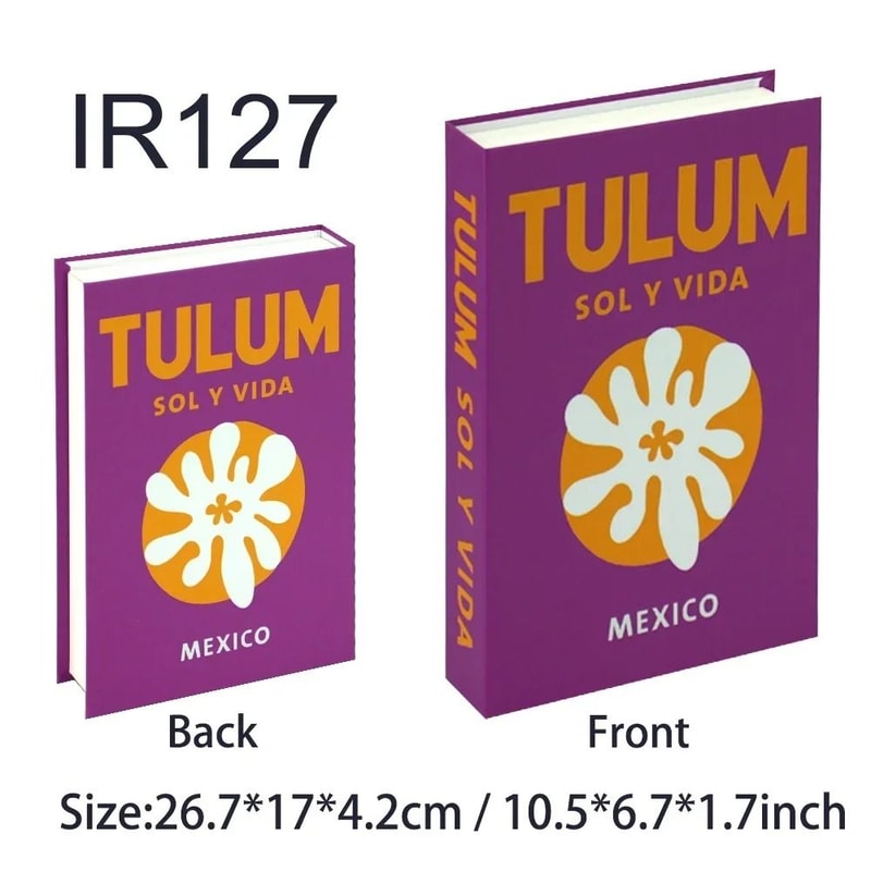 Travel Series Decorative Book Box Luxury Fashion Coffee Table Storage 7