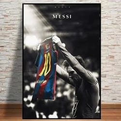 lionel messi classic vintage poster | legend hd canvas art
