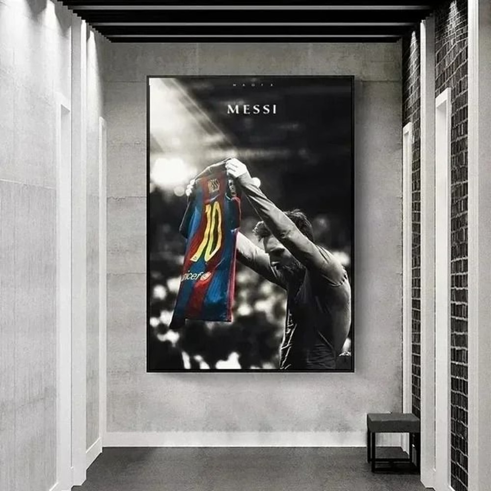 Lionel Messi Classic Vintage Poster Legend HD Canvas Art 6