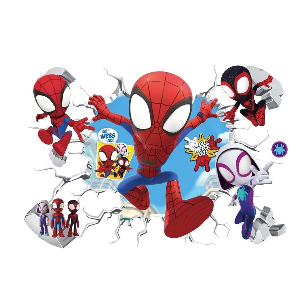 Mini Spiderman Superhero Wall Decals ActionPacked Mural Art For Kids Rooms 5
