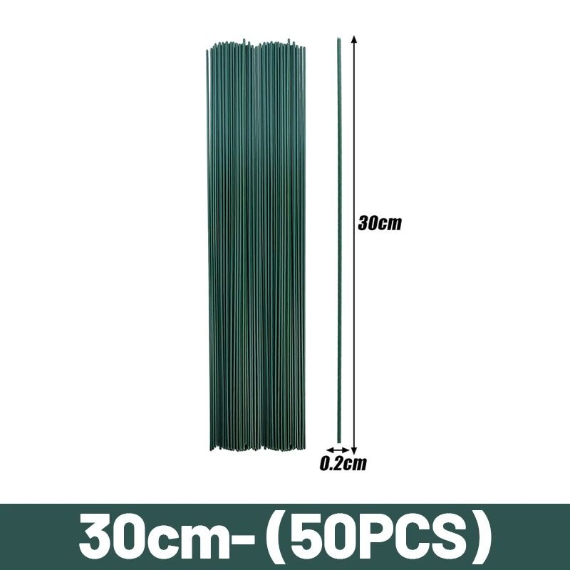 Flexible Floral Stems With Professional Floral Tape Durable Iron Wire For DIY Flower Arrangements 7