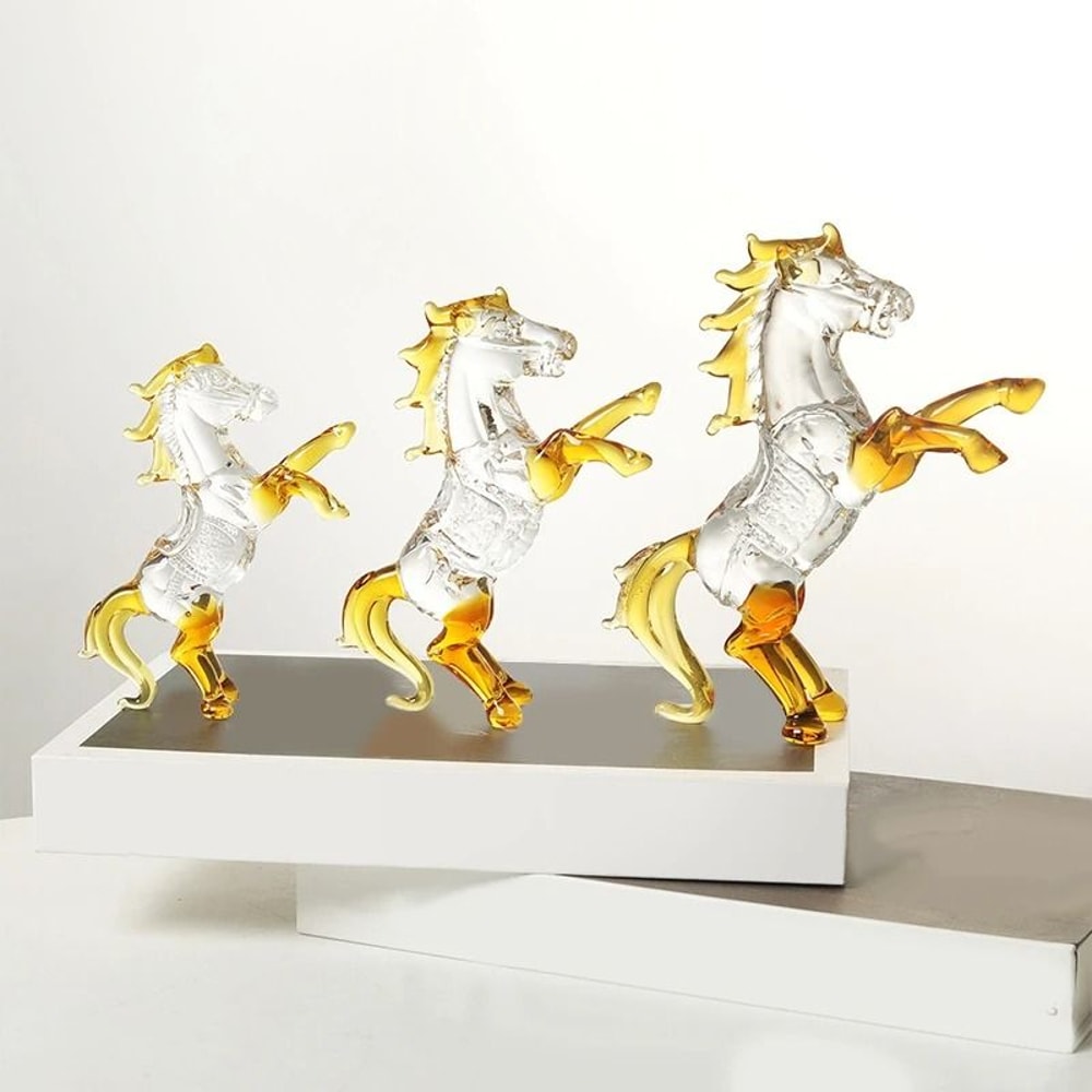 Crystal Zodiac Horse Figurine 2026 Year Of The Horse Desktop Ornament For Fortune Success 5