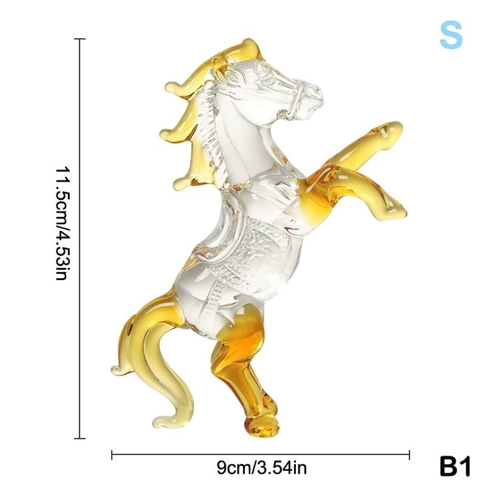 Crystal Zodiac Horse Figurine 2026 Year Of The Horse Desktop Ornament For Fortune Success 7