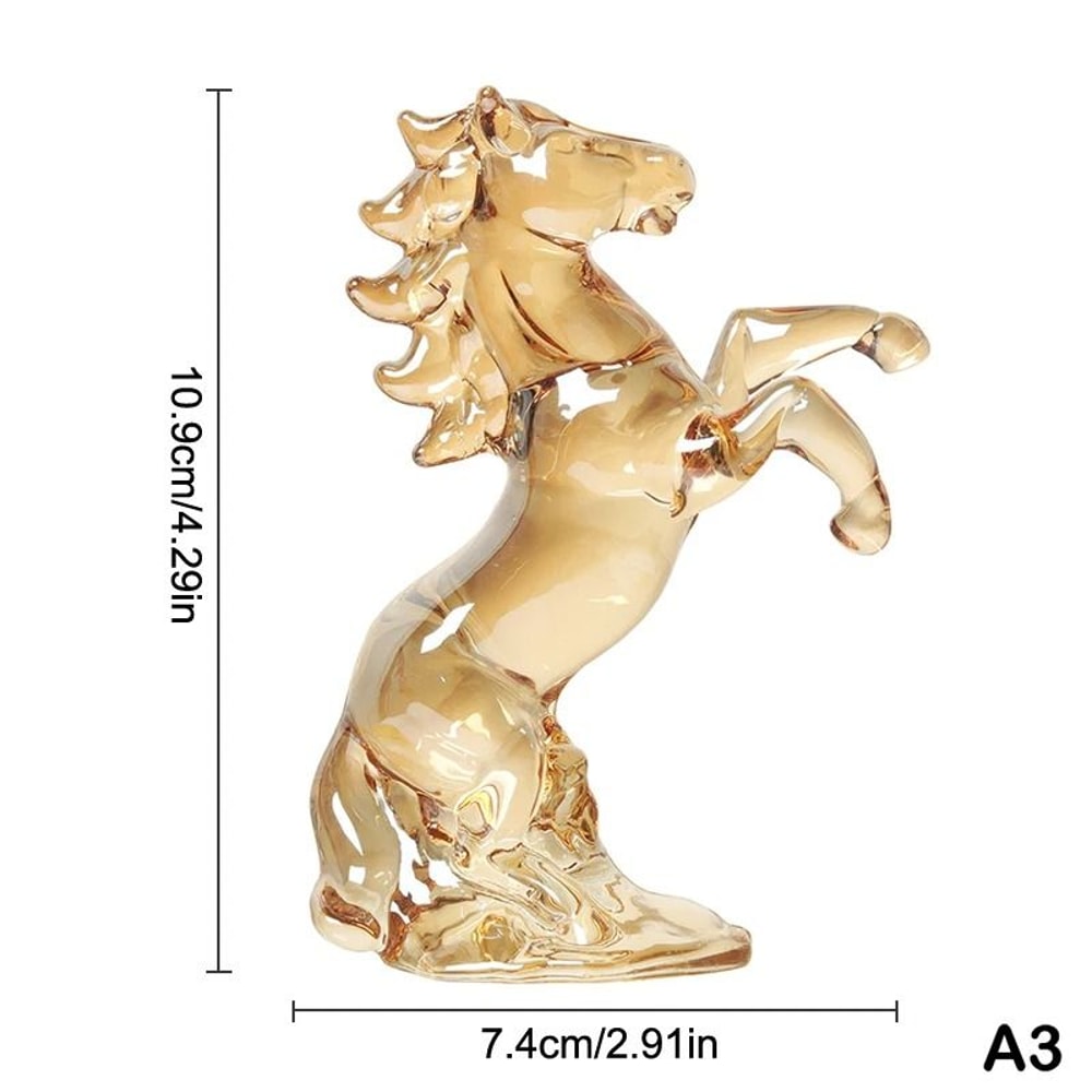 Crystal Zodiac Horse Figurine 2026 Year Of The Horse Desktop Ornament For Fortune Success 8
