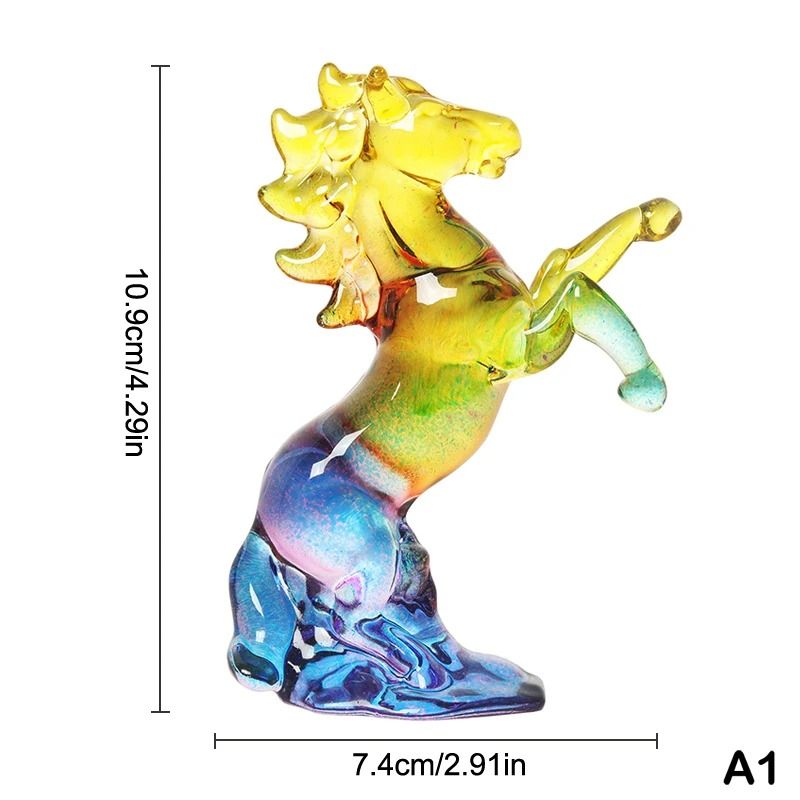Crystal Zodiac Horse Figurine 2026 Year Of The Horse Desktop Ornament For Fortune Success 15