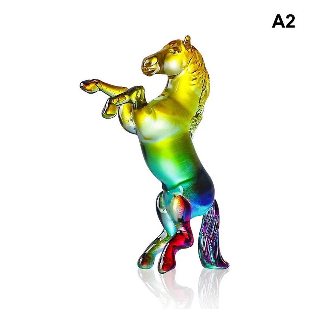 Crystal Zodiac Horse Figurine 2026 Year Of The Horse Desktop Ornament For Fortune Success 17