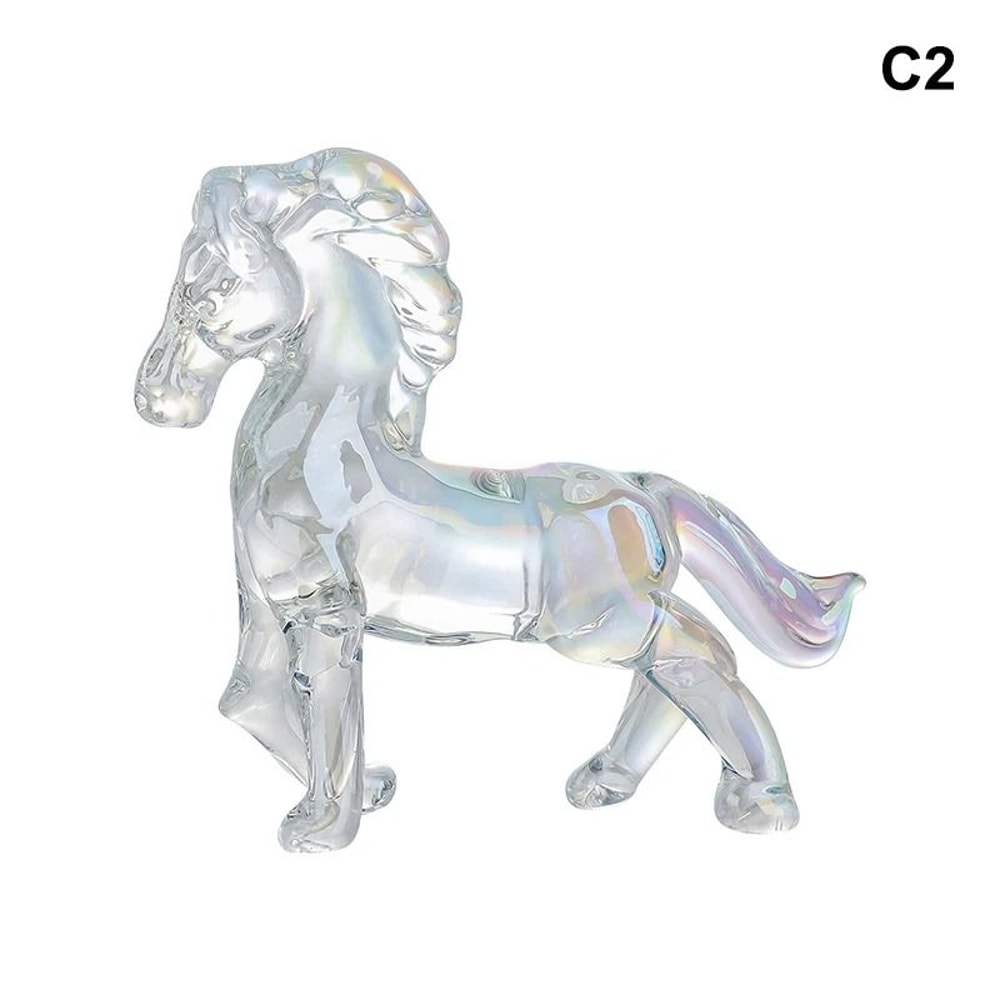 Crystal Zodiac Horse Figurine 2026 Year Of The Horse Desktop Ornament For Fortune Success 25