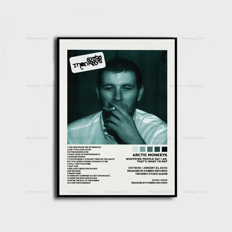 Arctic Monkeys Iconic Album Cover Poster HighDefinition Canvas Wall Art For Music Lovers 22