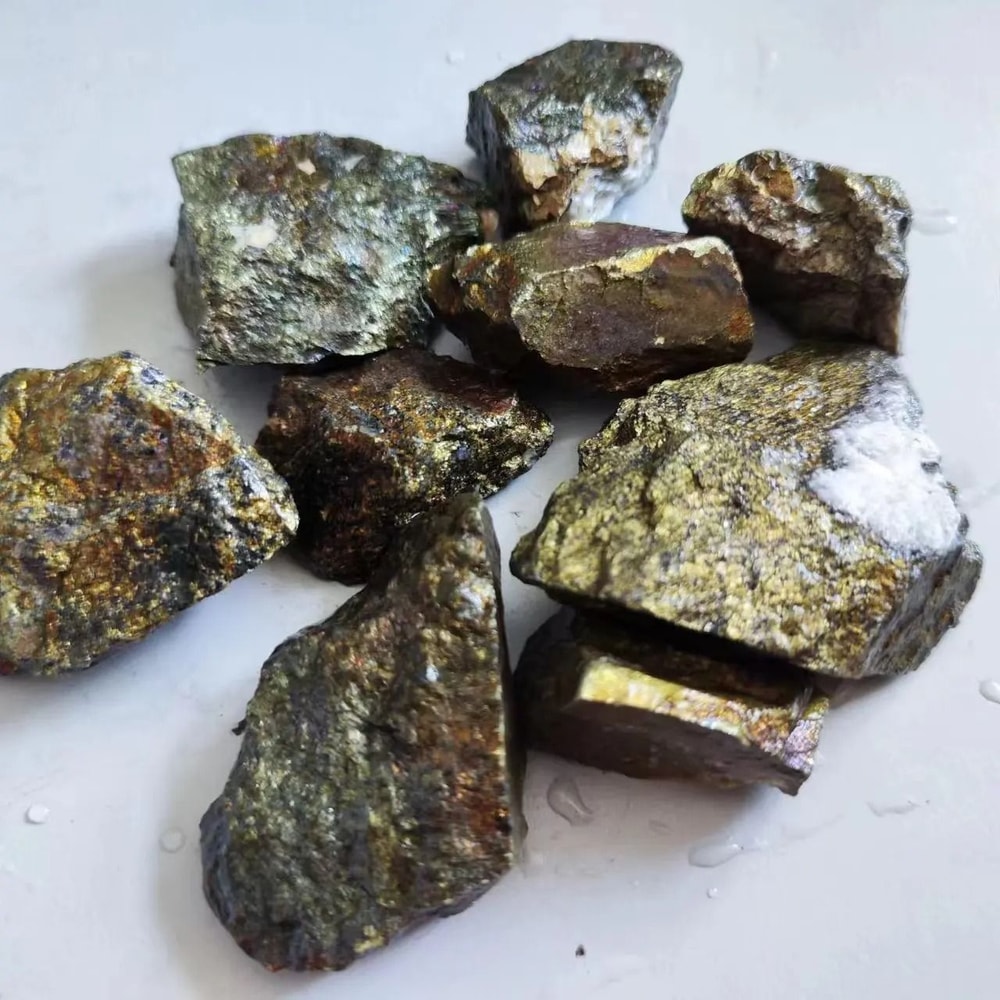 Raw Chalcopyrite Mineral Specimen Natural Gold Silver And Copper Ore For Education Collection 3