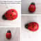 HandPainted Wooden Ladybug Miniature Charming DIY Wood Crafts For Fairy Gardens Home Decor 5