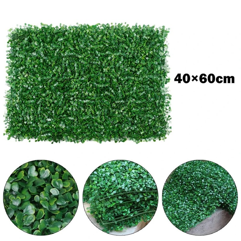 Artificial Boxwood Hedge Wall Panel Lifelike Greenery Backdrop For Indoor Outdoor Decor 2
