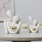Love Embrace Romantic Couple Statue Minimalist Ceramic Sculpture For Home Decor Valentines Day 2