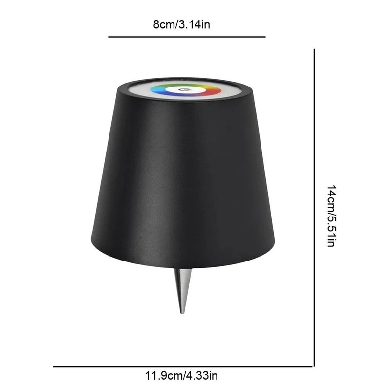 Wireless LED Wine Bottle Table Lamp Rechargeable TouchControl Light For Restaurants Bars Outdoor 4