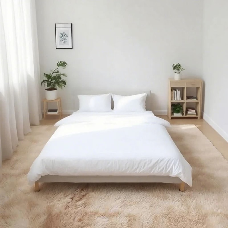 Shaggy Area Gray Rug Super Soft Long Pile Carpet For Living Rooms Fluffy Bedside Comfort 15