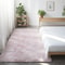 Shaggy Area Gray Rug Super Soft Long Pile Carpet For Living Rooms Fluffy Bedside Comfort 17