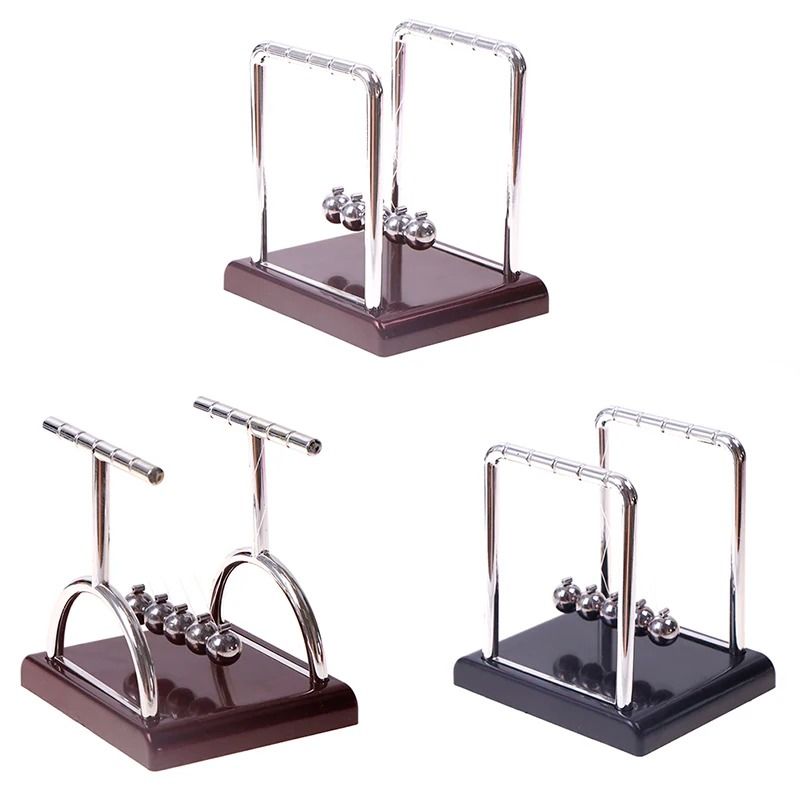 Newtons Cradle Kinetic Desk Toy Metal Pendulum Balance Ball For Physics Education Office Decor 1