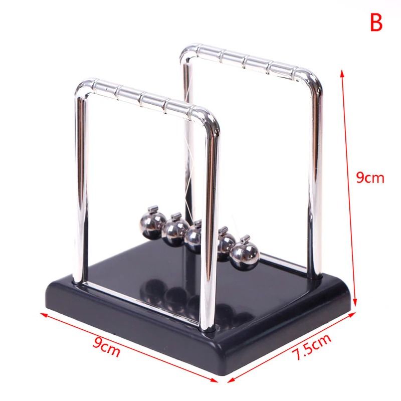 Newtons Cradle Kinetic Desk Toy Metal Pendulum Balance Ball For Physics Education Office Decor 6