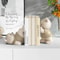 Cream Style Bear Bookend Figurine Cute Minimalist Home Decor For Living Rooms Hallways Bookcases 1
