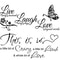 Live Laugh Love Butterfly Wall Art Sticker Inspirational Quote Vinyl Decal For Modern Home Decor 0