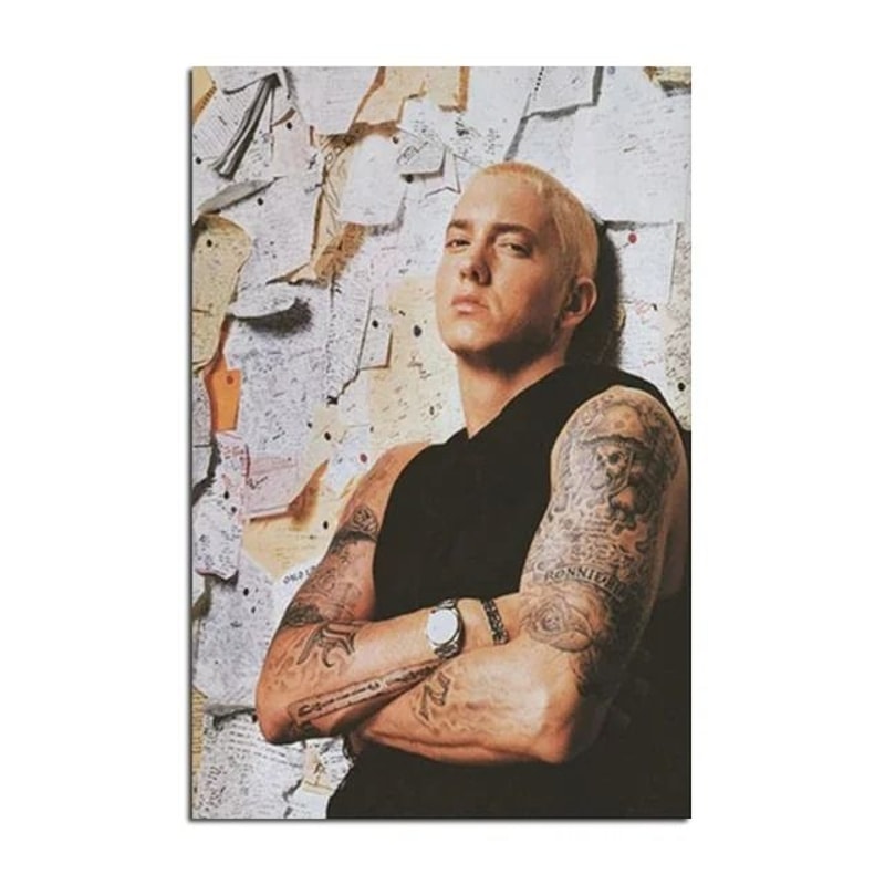 Super Rapper Eminem Canvas Poster Iconic Rap Legend Wall Art For Music Fans Home Decor 13