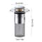 PopUp Bathroom Sink Drain Strainer With Removable Stainless Steel Hair Catcher And Drain Stopper 8
